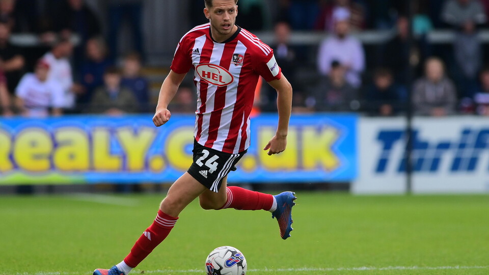 Jack Fitzwater playing at St James Park