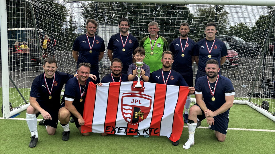 Exeter RTC team at the cliff hill training ground