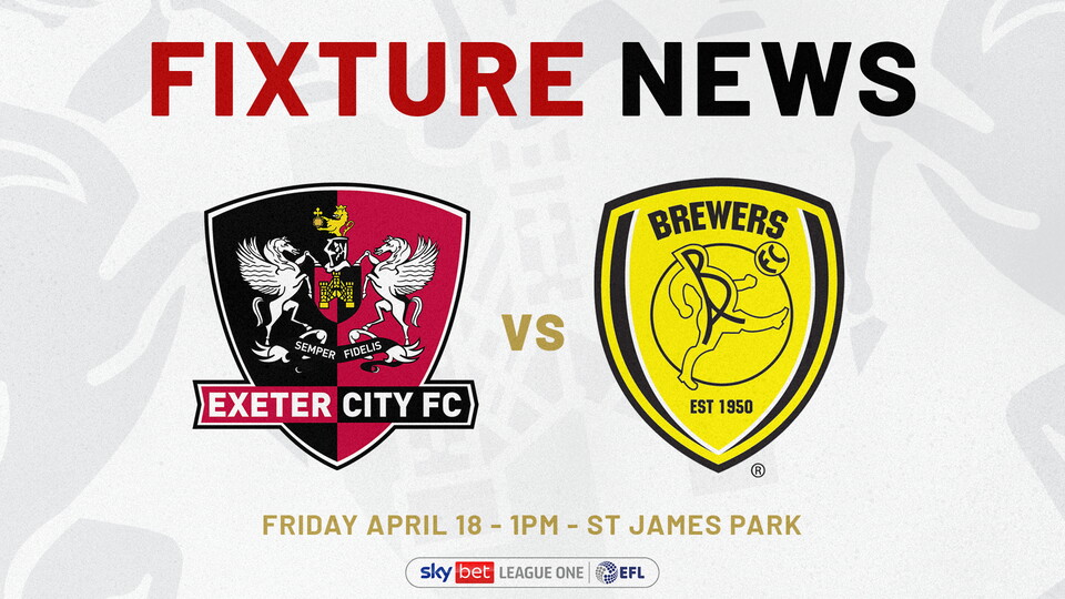 Change of kick-off for Burton Albion match