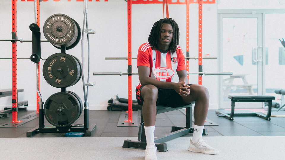 Johnly Yfeko sat in the gym