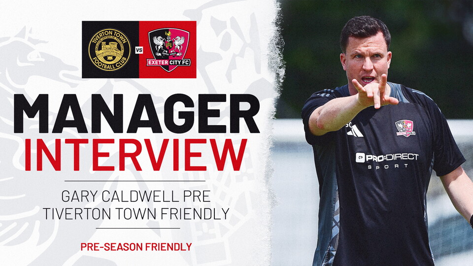 Gary Caldwell previews Tiverton Town