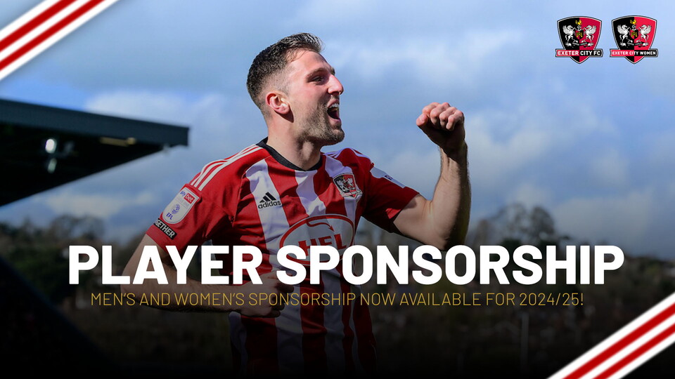Player Sponsorship available for 2024/25 season