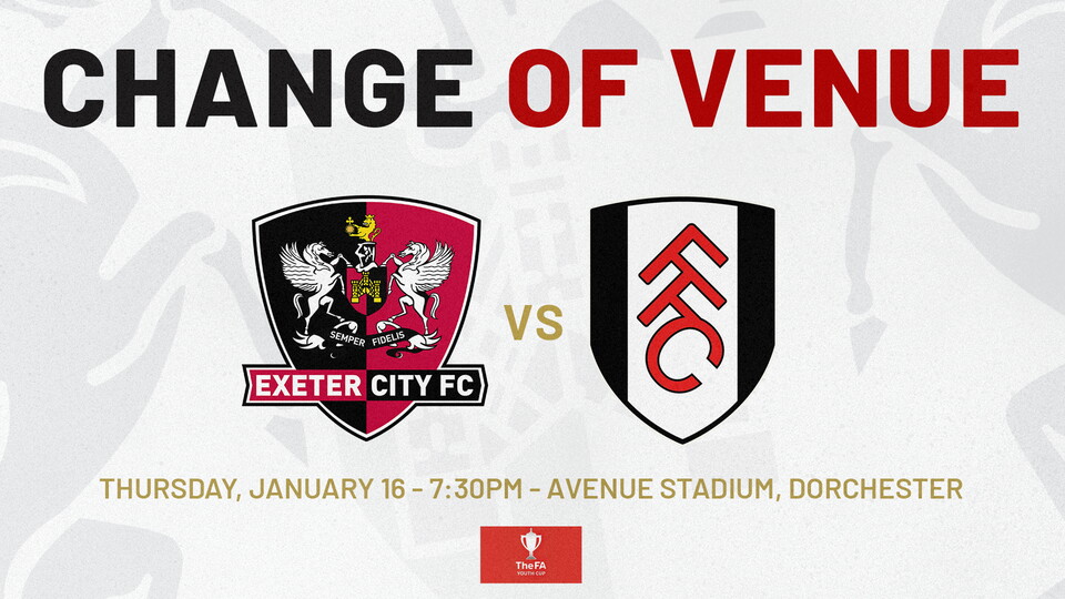 Youth Cup fixture moved to Dorchester