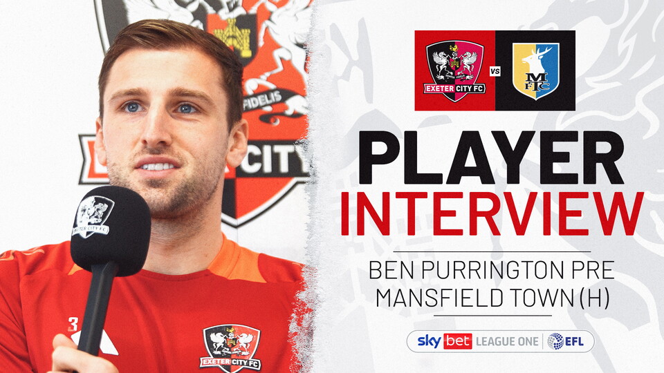 Ben Purrington interview image for Mansfield match