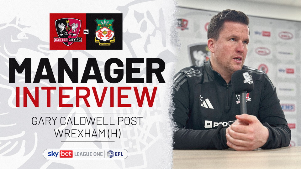 Gary caldwell interview image for wrexham