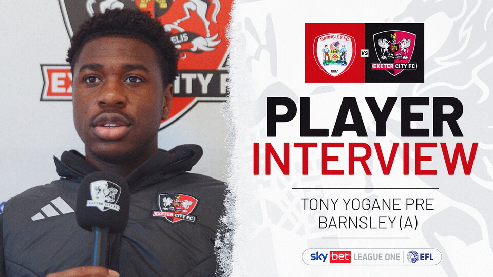 Tony Yogane interview image for Barnsley away match