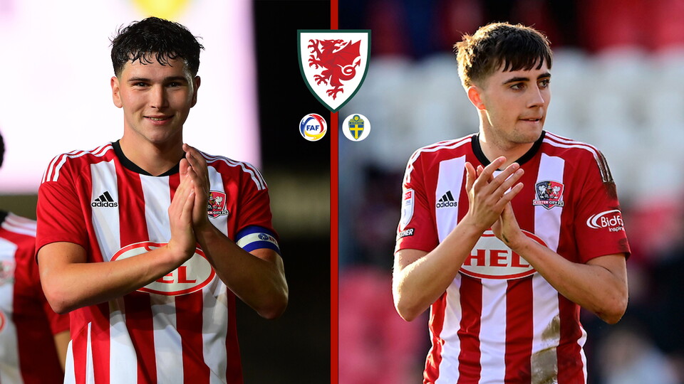 Wales international call up image for Ed James and Joel Colwill