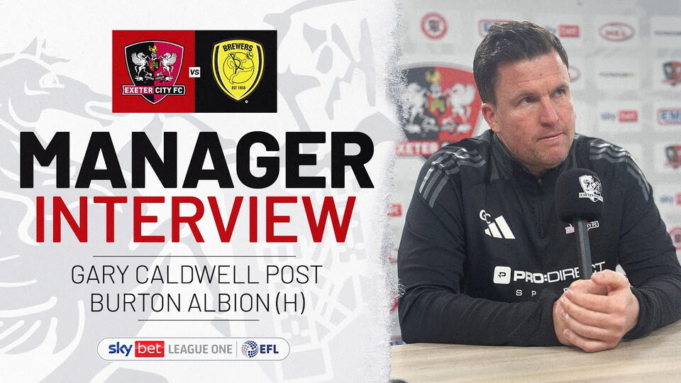 Gary Caldwel interview image post Burton 0-0
