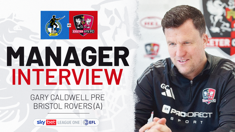Gary Caldwell interview image pre Bristol Rovers
