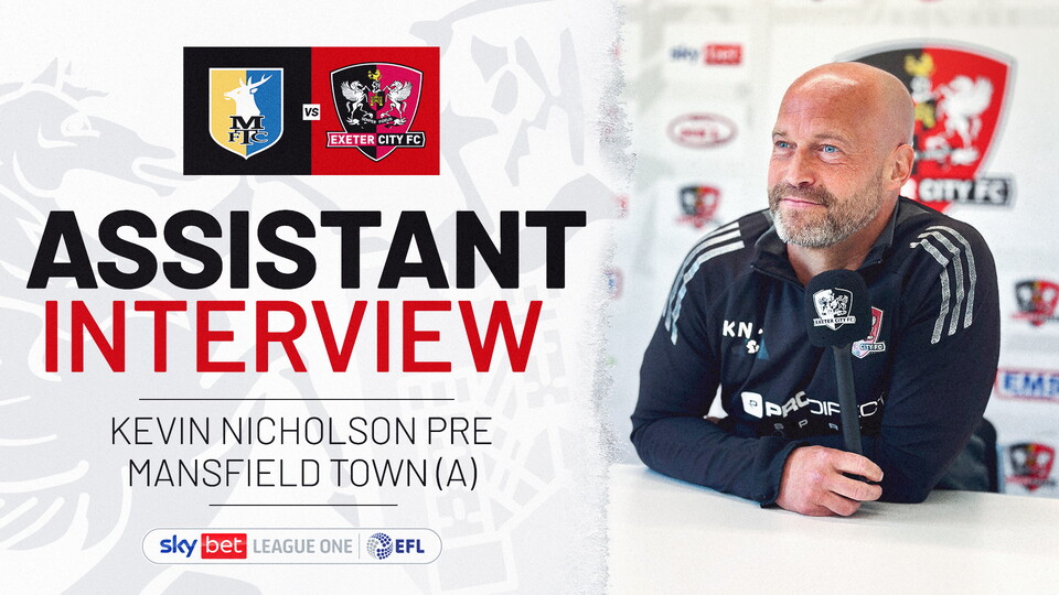 Kevin Nicholson interview image for Mansfield away