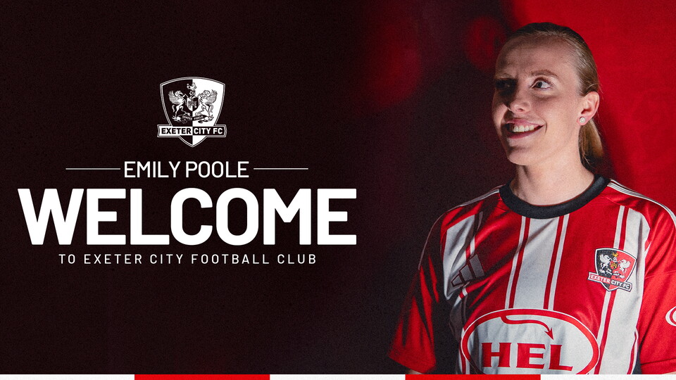 Welcome Graphic for Emily Poole to Exeter City Women