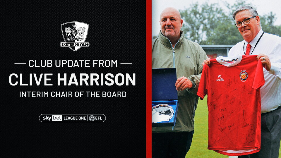 Club Update from Clive Harrison
