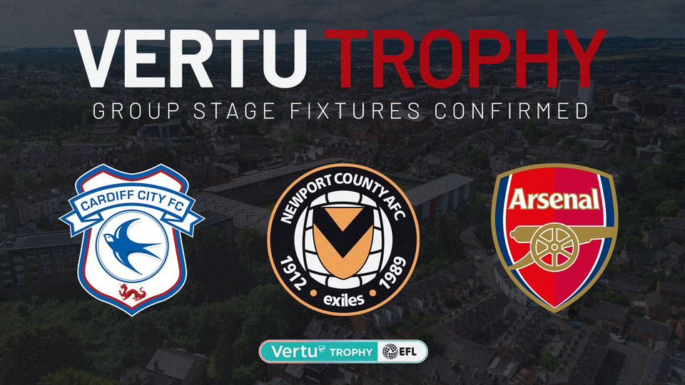 Vertu Trophy Fixtures confirmed