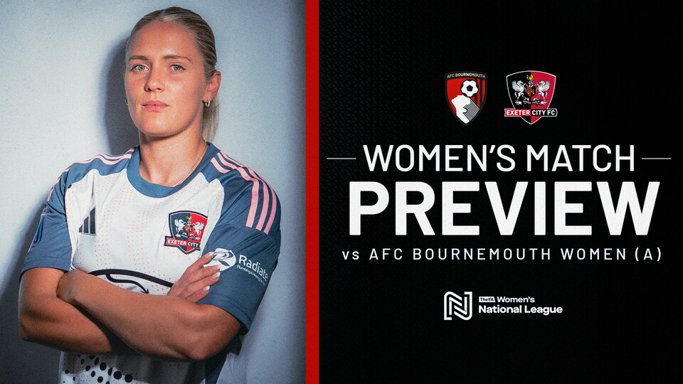 Women's match preview graphic for AFC Bournemouth (A)