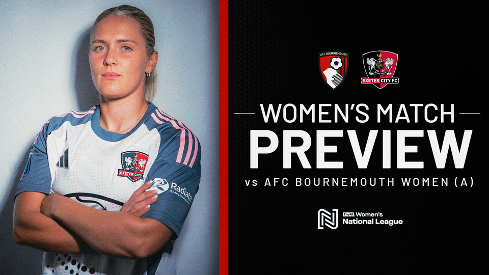Women's match preview graphic for AFC Bournemouth (A)