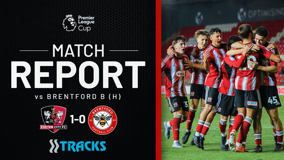 Match report graphic for Exeter City U21 1 Brentford B 0
