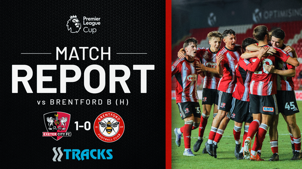 Match report graphic for Exeter City U21 1 Brentford B 0