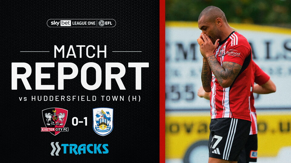 Match report graphic for Exeter City 0 Huddersfield Town 1