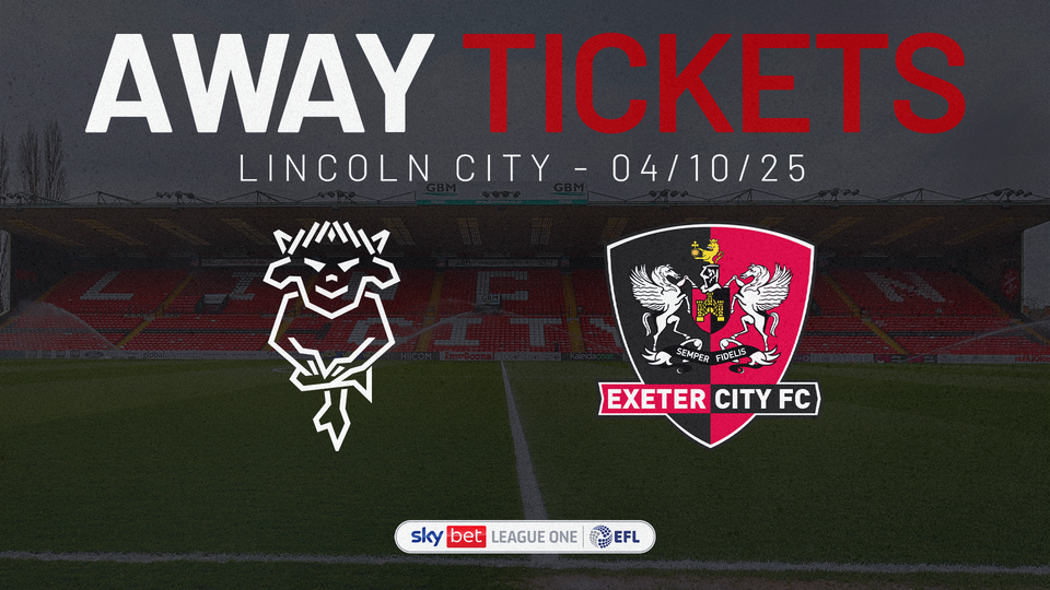 Away Tickets details for Lincoln City - 04/10/25