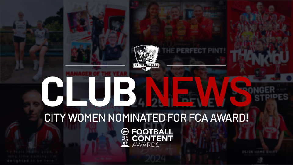 City Women nominated for FCA Award graphic