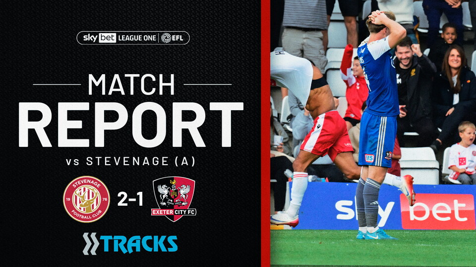 Match report graphic for Stevenage 2 Exeter City 1