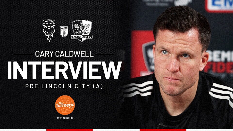 Gary Caldwell interview thumbnail for pre Lincoln City (A)