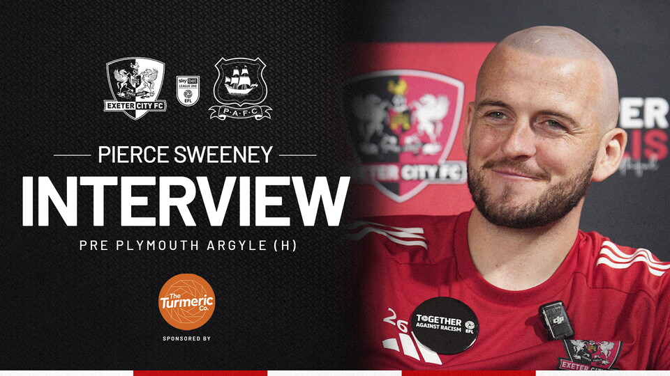 Pierce Sweeney pre Plymouth Argyle (H)