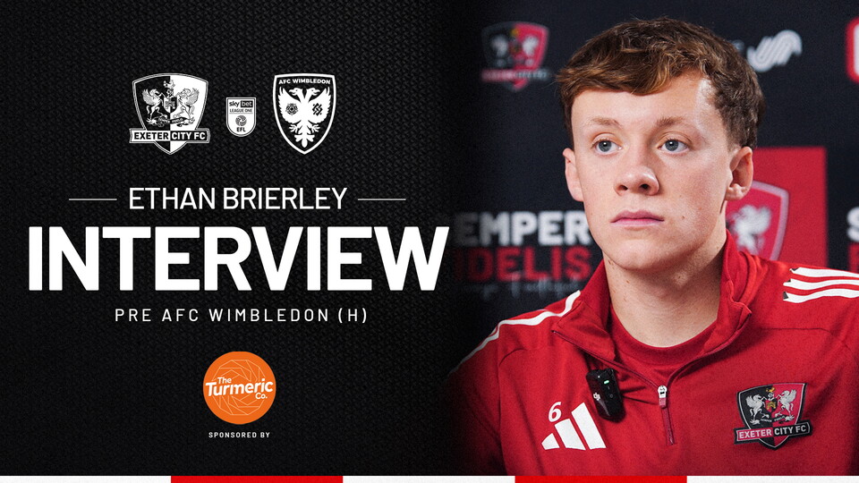 Ethan Brierley pre AFC Wimbledon (H)