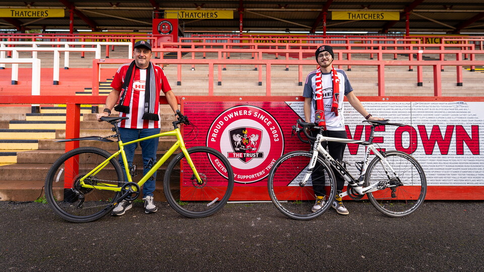 Nigel and Toby at St James Park