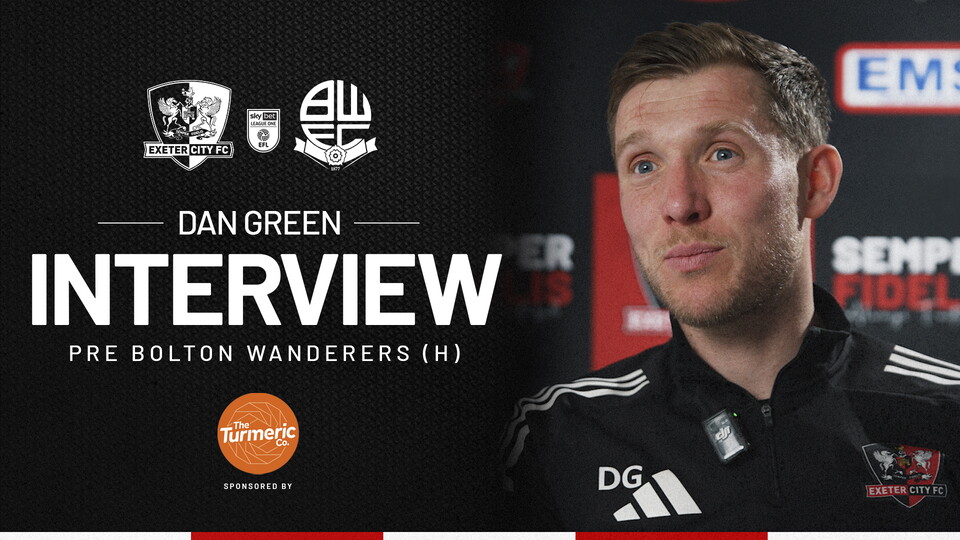 Dan Green pre Bolton Wanderers