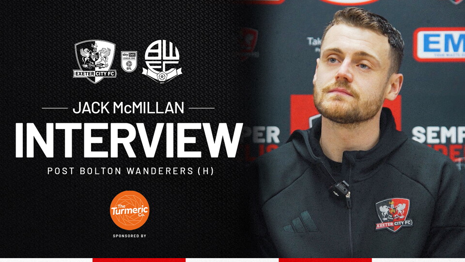 Jack McMillan post bolton
