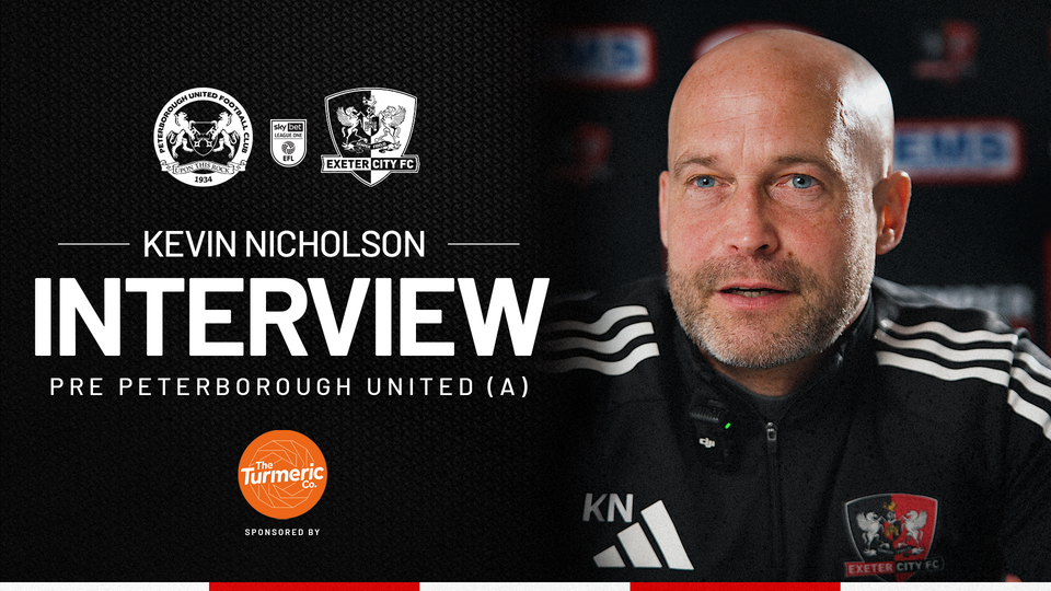 Kev Nicholson pre Peterborough Away