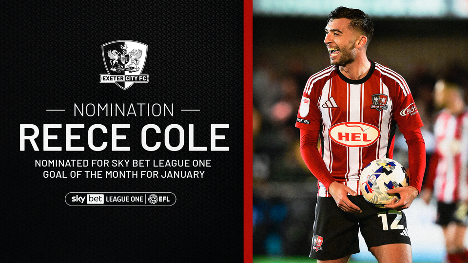 Reece Cole goal of the month