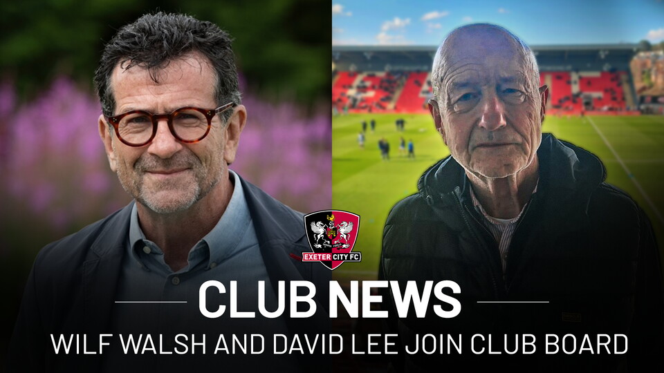 Wilf Walsh and David Lee Join Club Board
