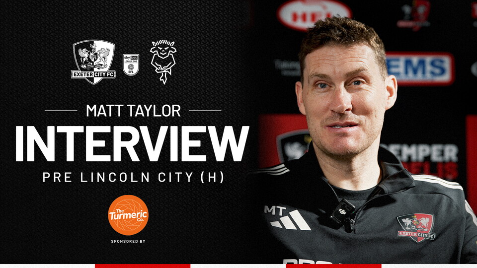 Matt Taylor pre Lincoln City (H)