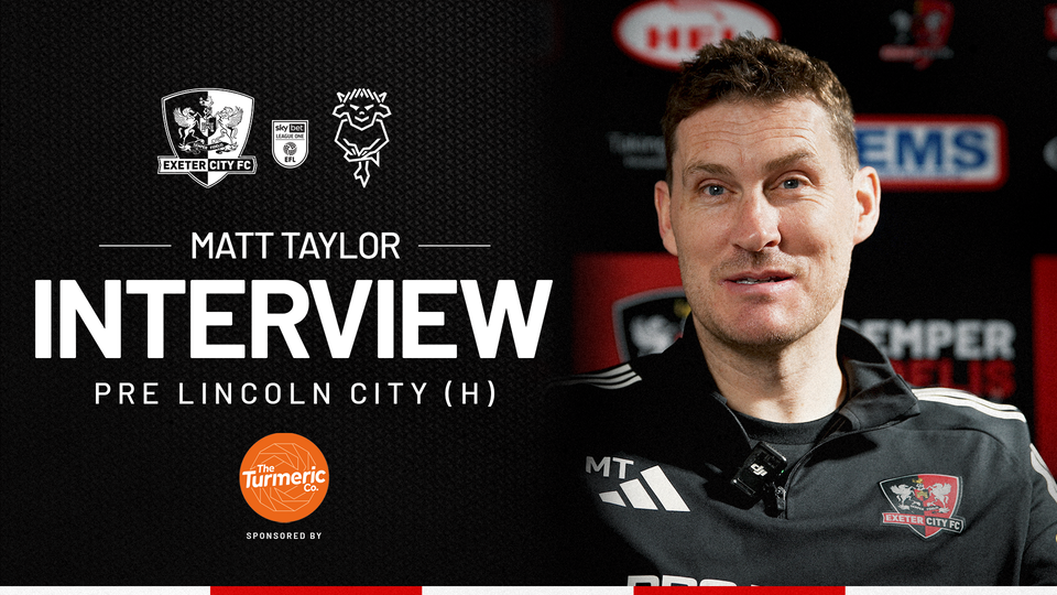Matt Taylor pre Lincoln City (H)