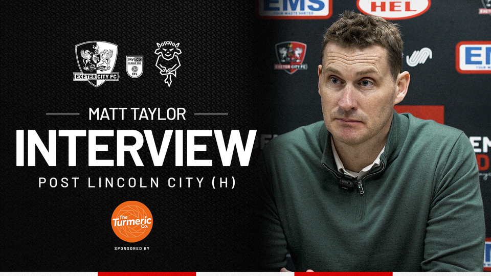 Matt Taylor post Lincoln City