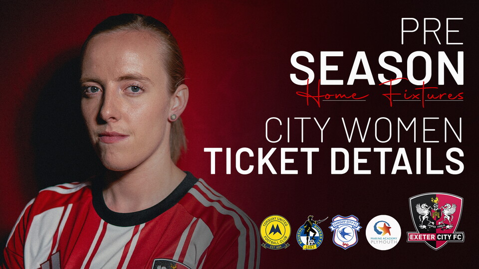 Pre Season Ticket Details Exeter City Women