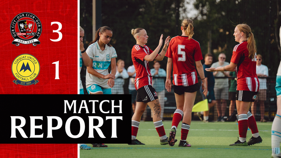 Match Report for Exeter City Women 3 Torquay United Women 1