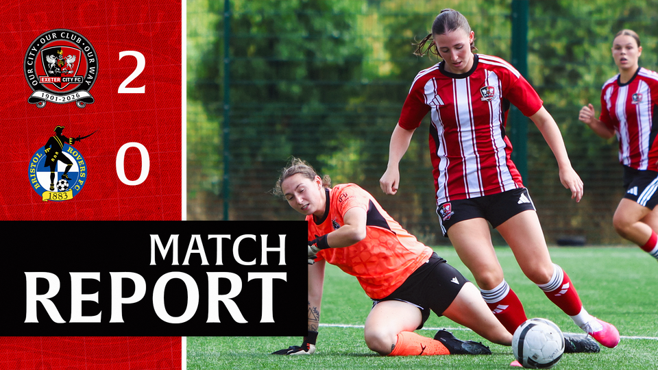 Match report graphic for City 2 Bristol Rovers 0
