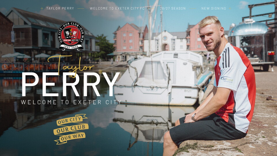 Taylor Perry signs for Exeter City