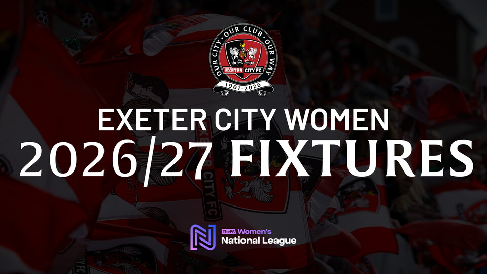 Exeter City Women Fixtures Main