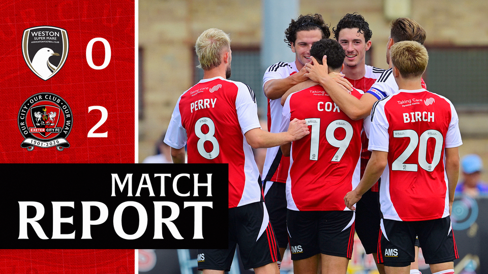 Weston-super-Mare 0 Exeter City 2