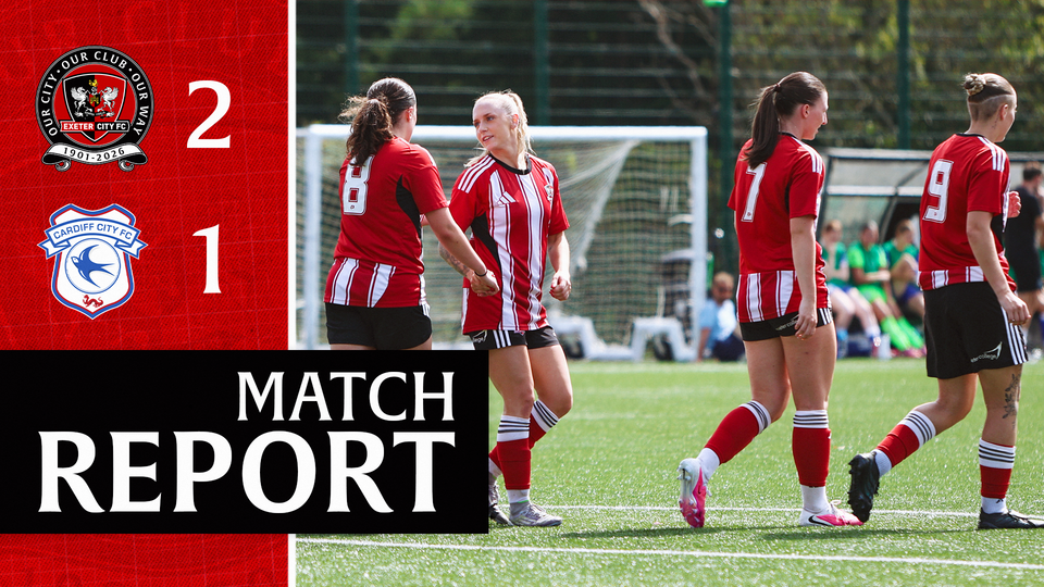 Match report graphic for City Women 2 Cardiff City 1