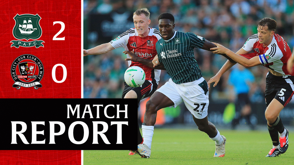 Match Report: Plymouth Argyle 2 Exeter City 0