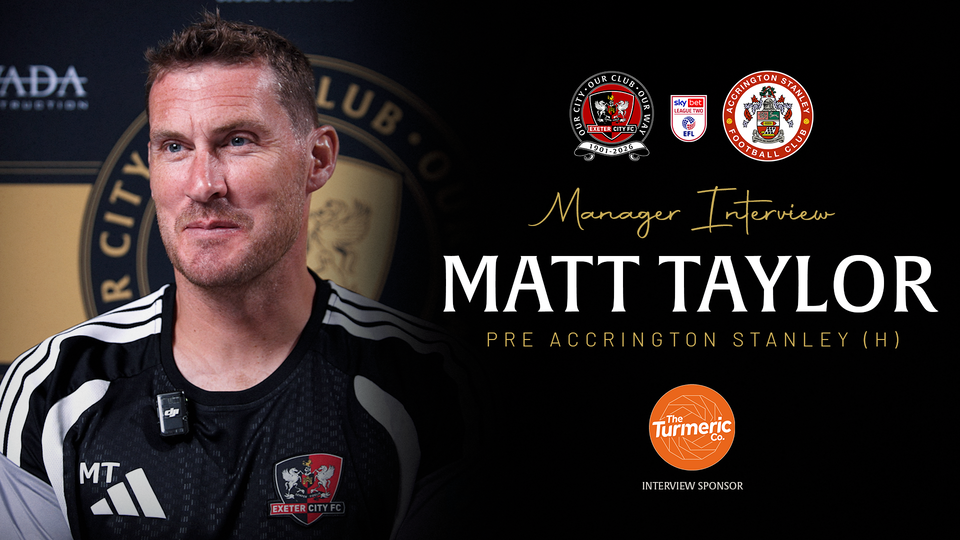 Matt Taylor pre Accrington Stanley