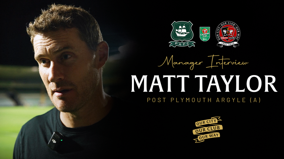 Matt Taylor post Plymouth Argyle