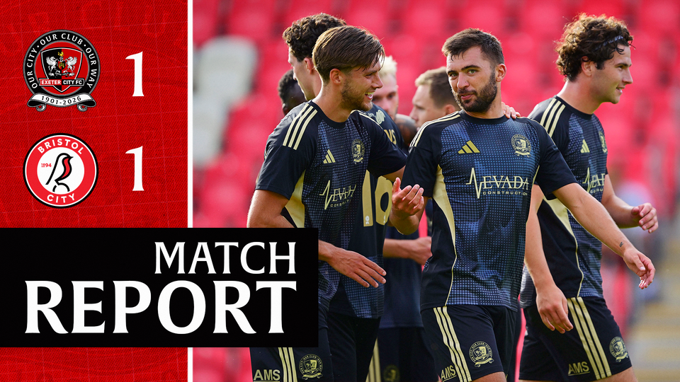 Match report graphic for Exeter 1 Bristol City 1