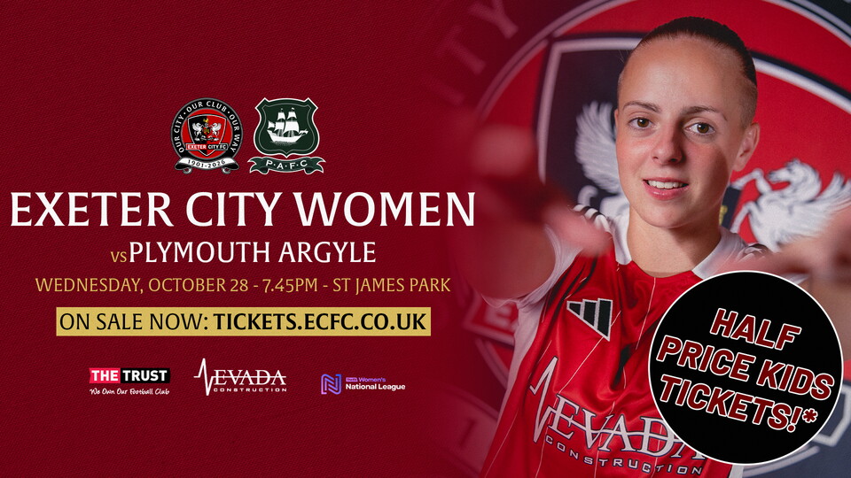 City Women vs Plymouth Argyle half price tickets