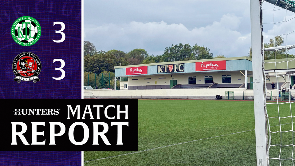 Match report graphic for Keynsham Town 3 Exeter City Women 3
